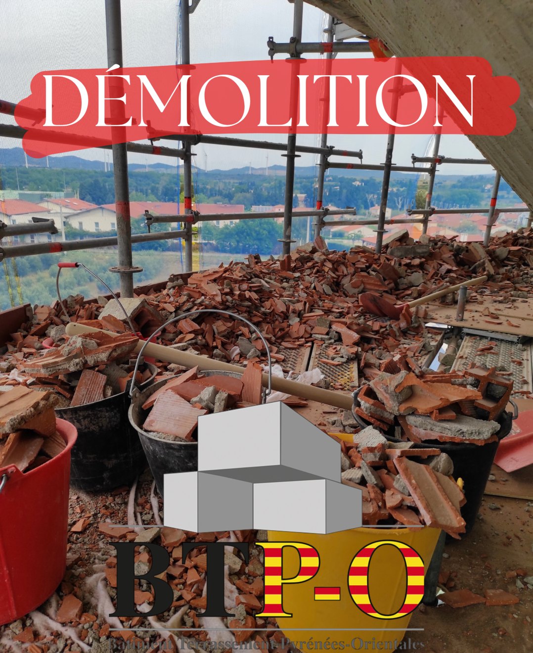 Un démolition de bâtiment