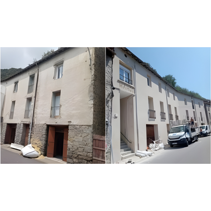 Une fissure sur une façade