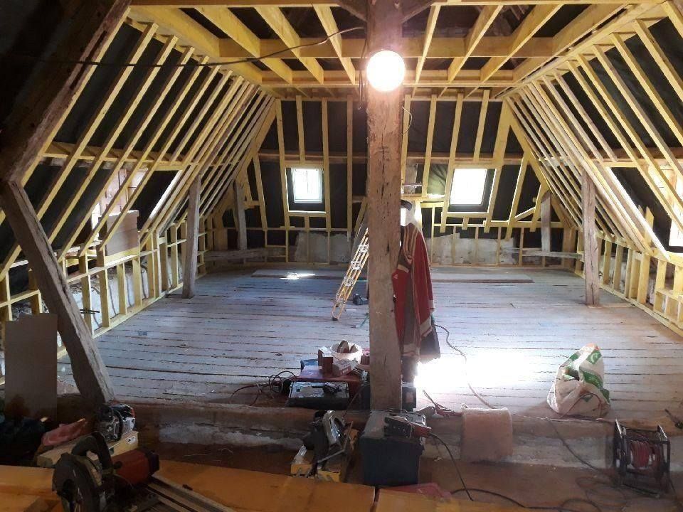 Transformation de charpente pour aménager les combles