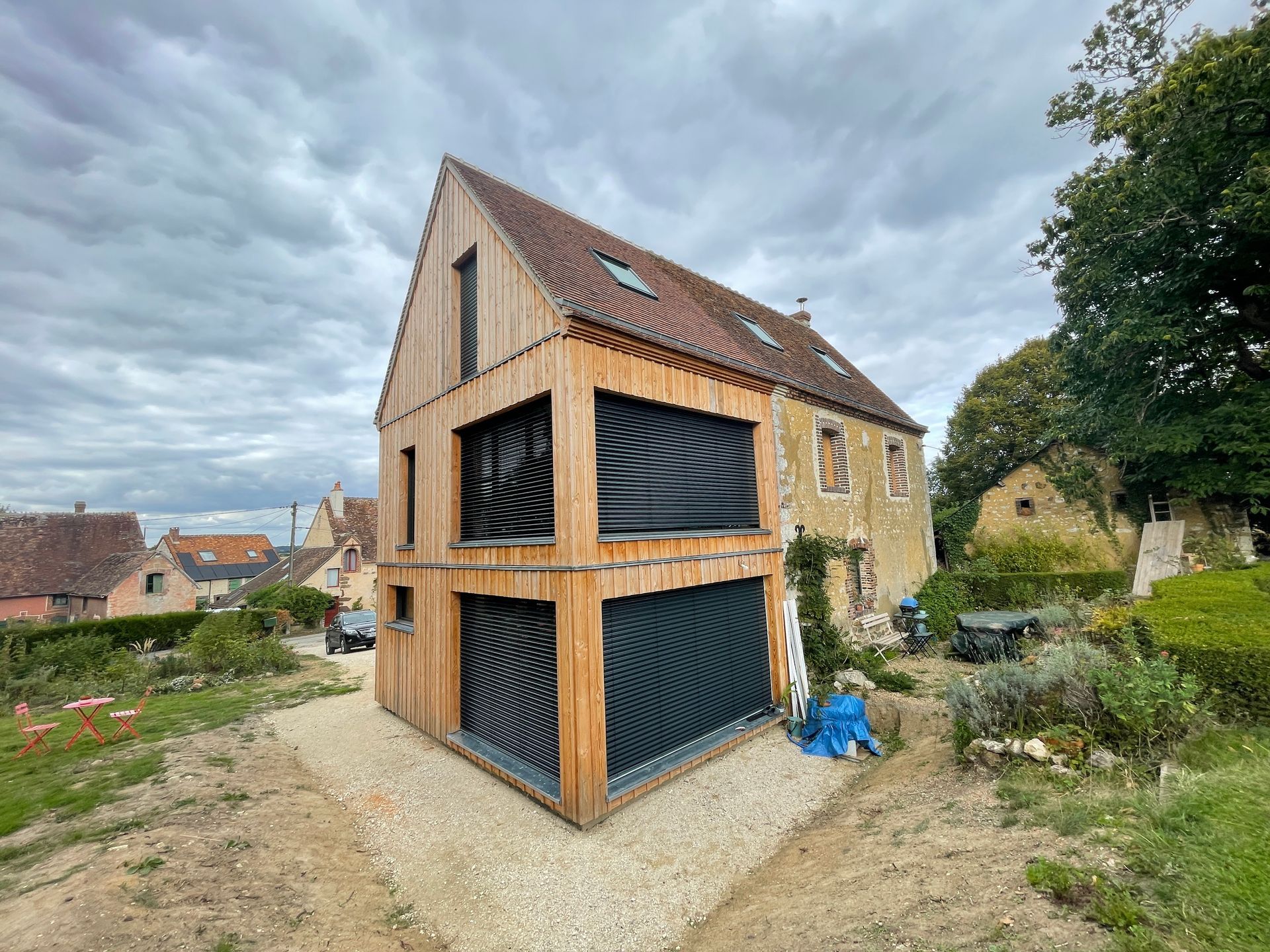 Extension d'une maison en pierre