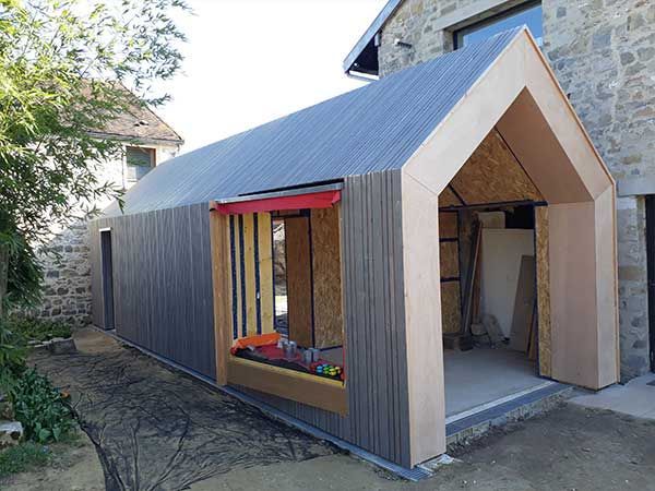 Extension de maison  en construction