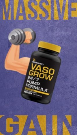 VASO GrOW Dedicated Nutrition c'est 4 capsules pour rester congestionner durant 24h 