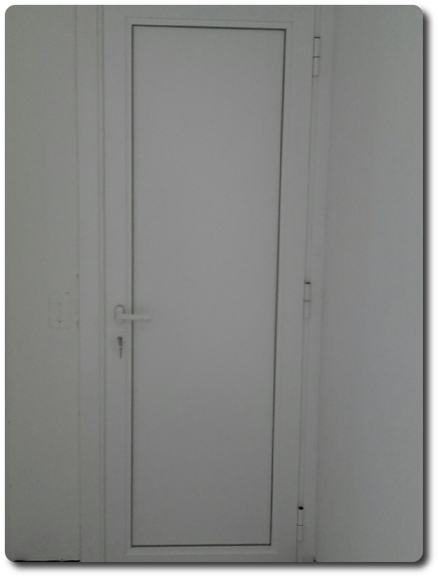 Porte d'entrée en alu blanc Porte d'entrée en alu blanc