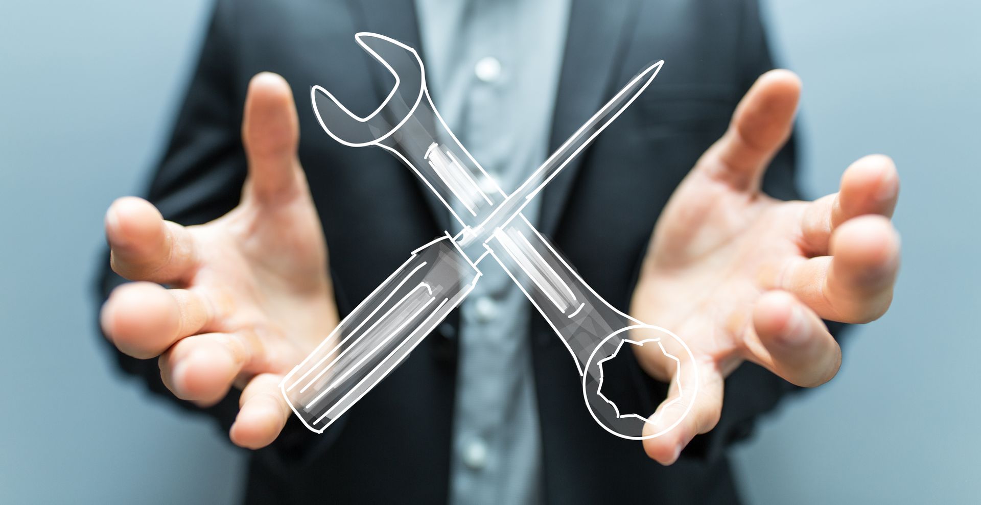 Concept de dépannage et réparation.