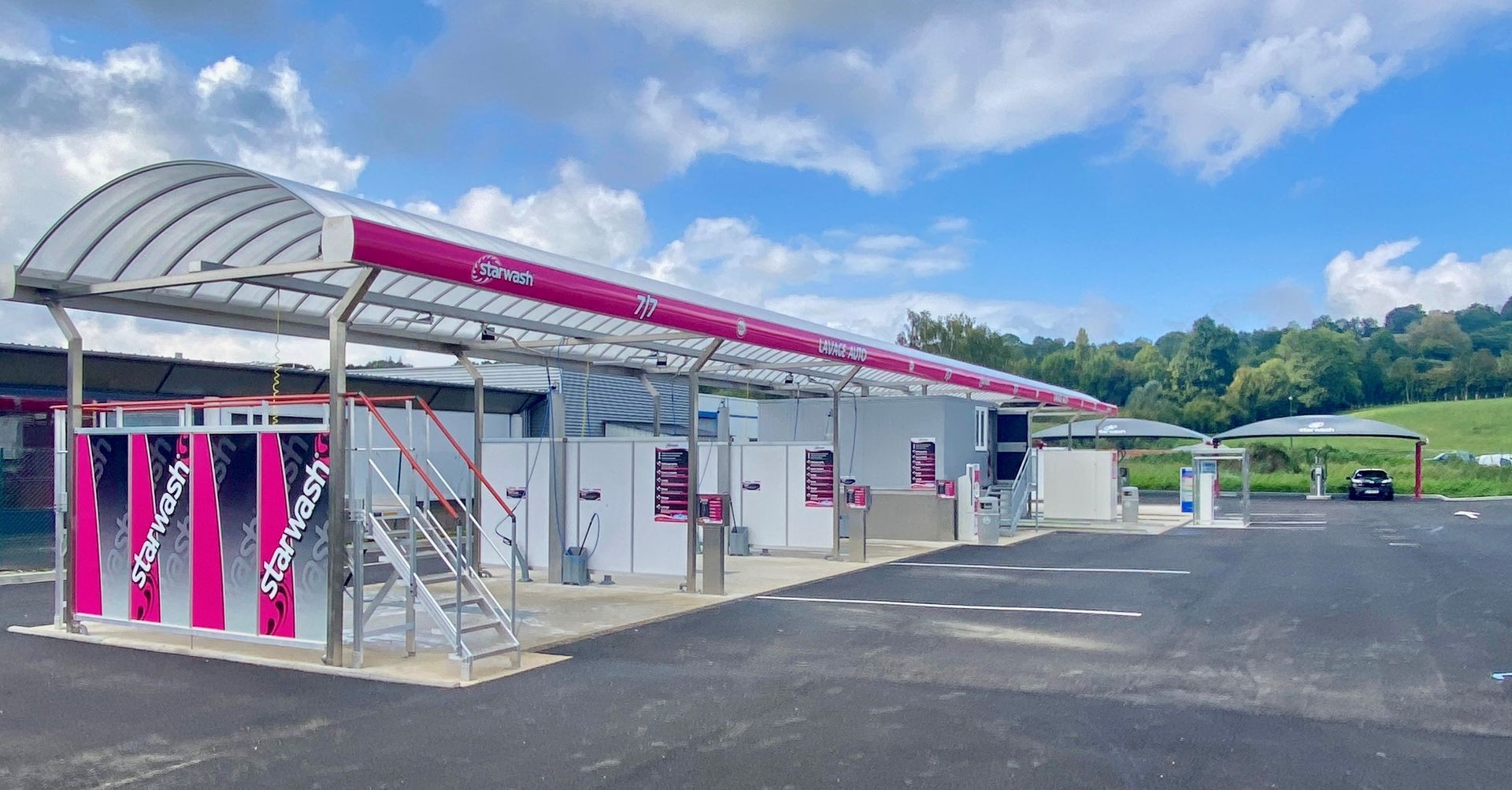 Grande station de lavage.