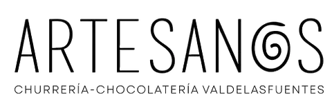 El logo para los artesanos churreria chocolateria valdelasfuentes