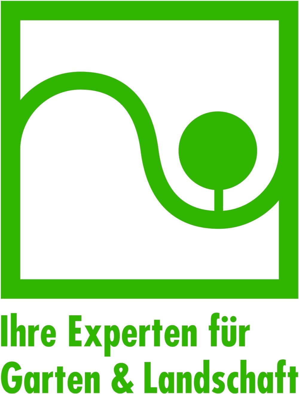 Green logo: stylized 