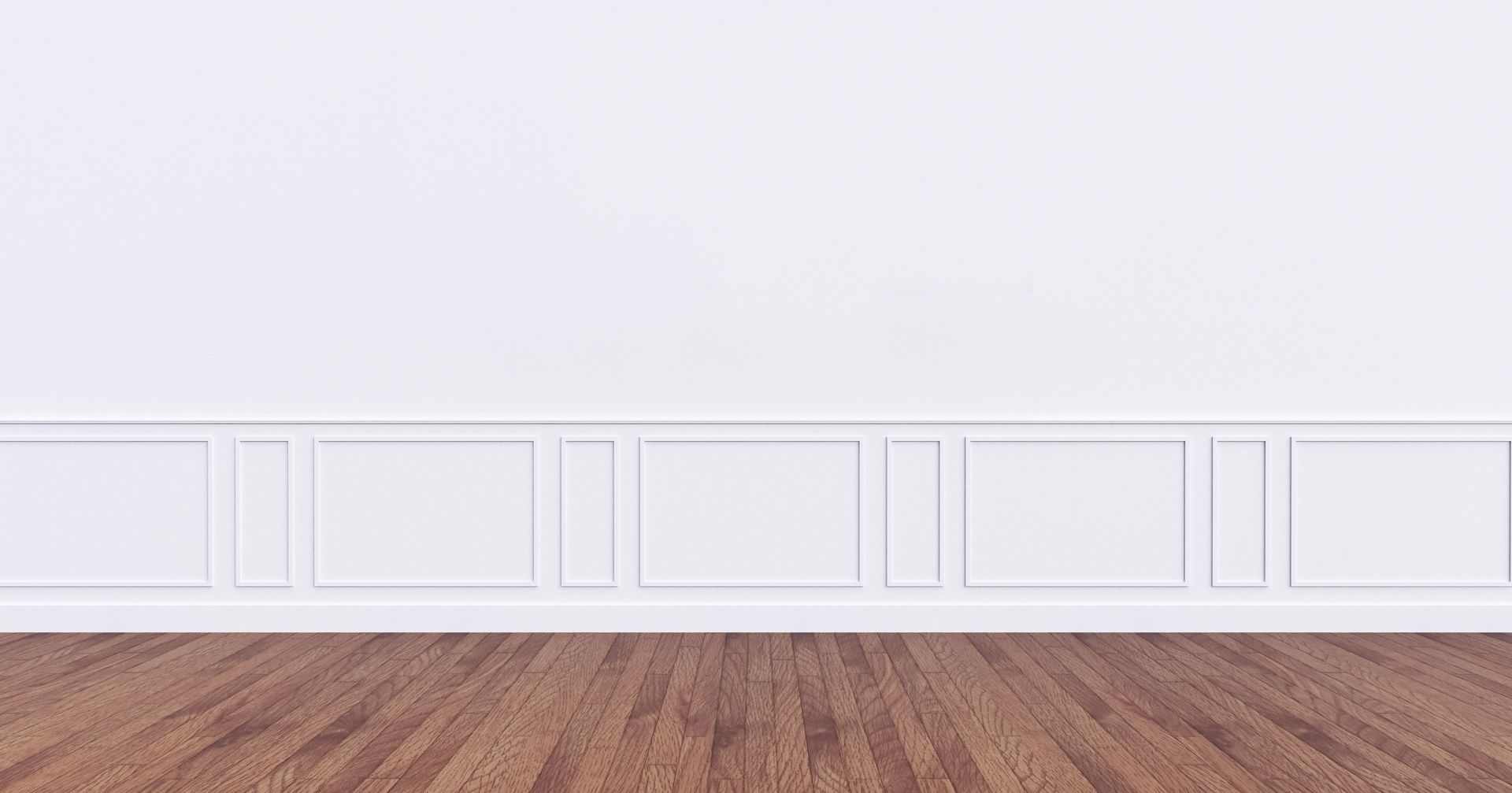 Plancher en bois où la lumière du soleil projette des ombres géométriques nettes.