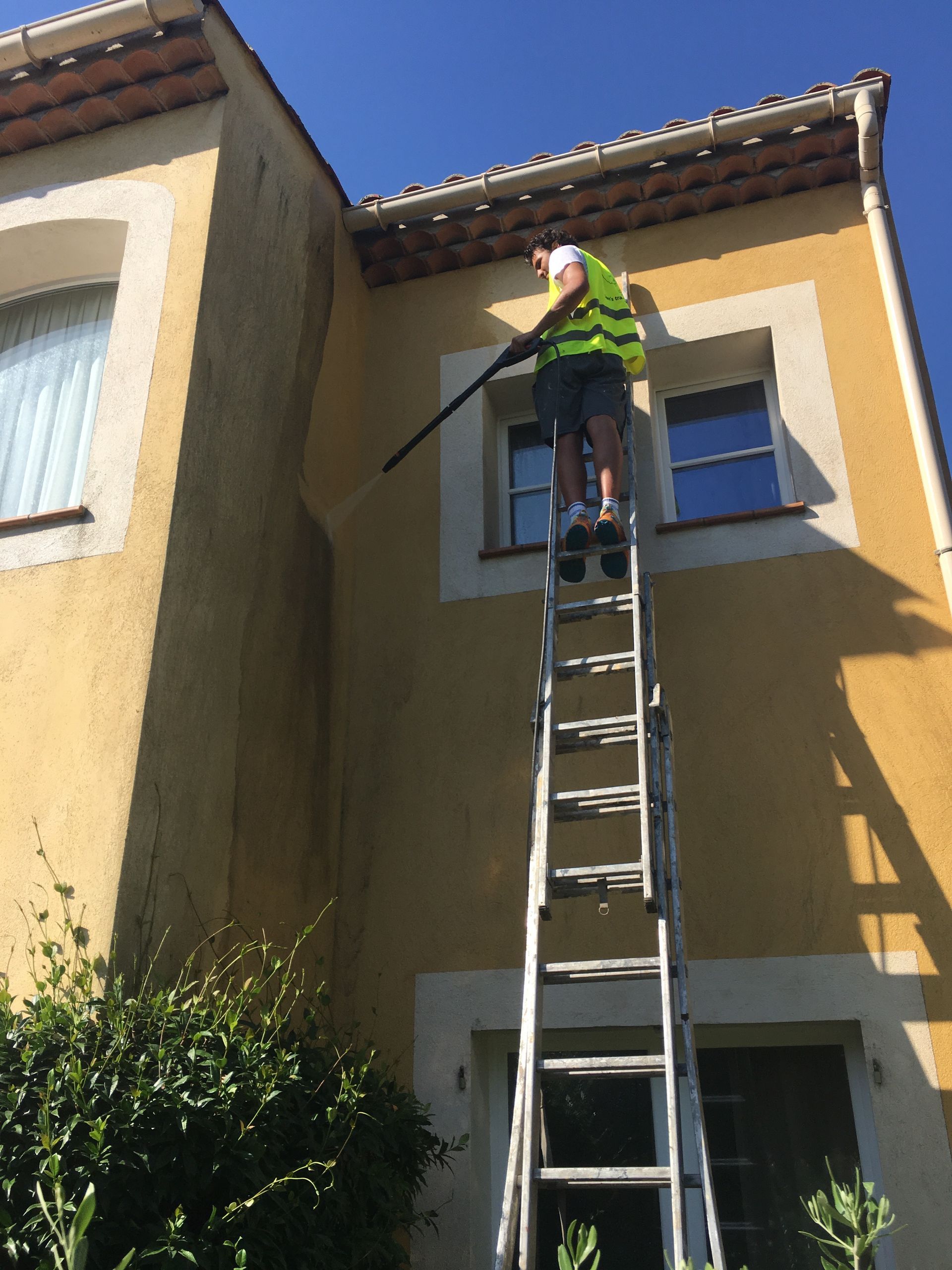 Ravalement de façade en hauteur