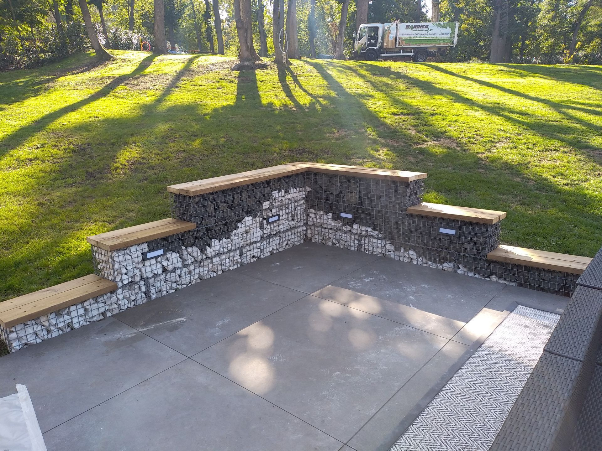 Installation de muret