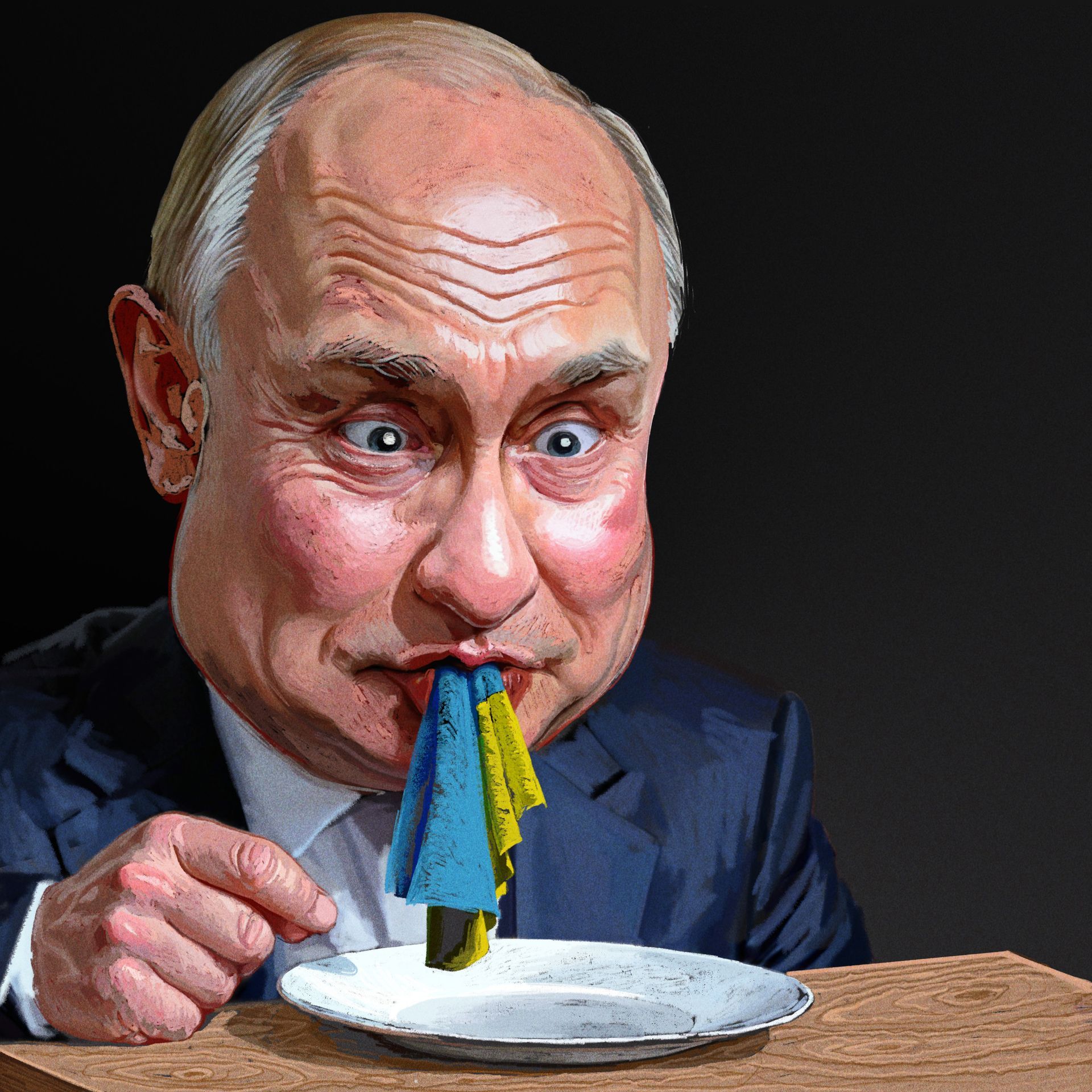 Cover Mann isst Flagge