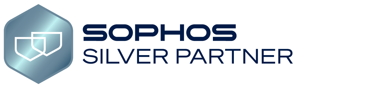 Logo Sophos en bleu, police sans empattement.