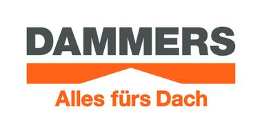 Ein Logo für eine Firma namens „Dammers Alles fürs Dach“.