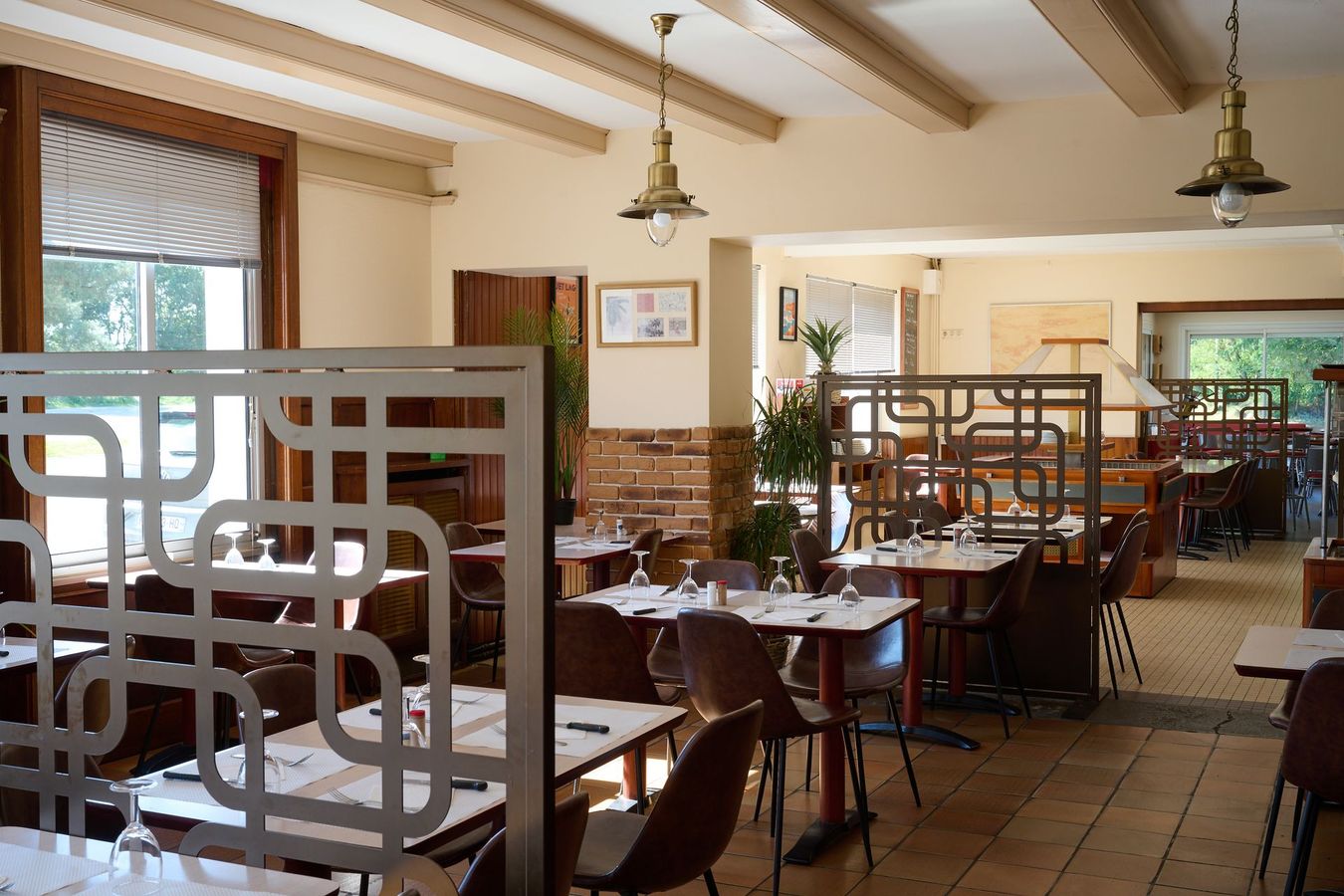 Intérieur du restaurant du Relais de Beaulieu