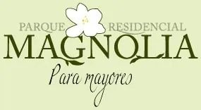 The logo for parque residencial magnolia para mayores