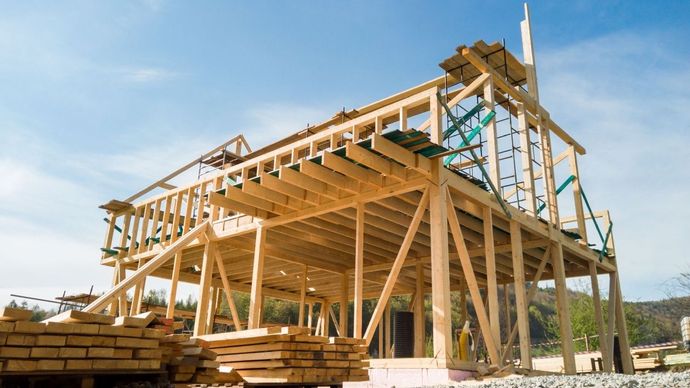 Zimmerei Andreas Karl GmbH - Holzkonstruktion, Haus im Bau