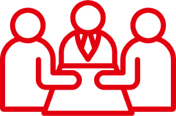 Zimmerei Andreas Karl GmbH - Icon drei Personen an einem Tisch
