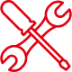 Zimmerei Andreas Karl GmbH - Icon Schraubenzieher und Schraubenschlüssel