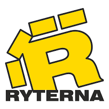 Il logo di Ryterna è una lettera R gialla circondata da quadrati.