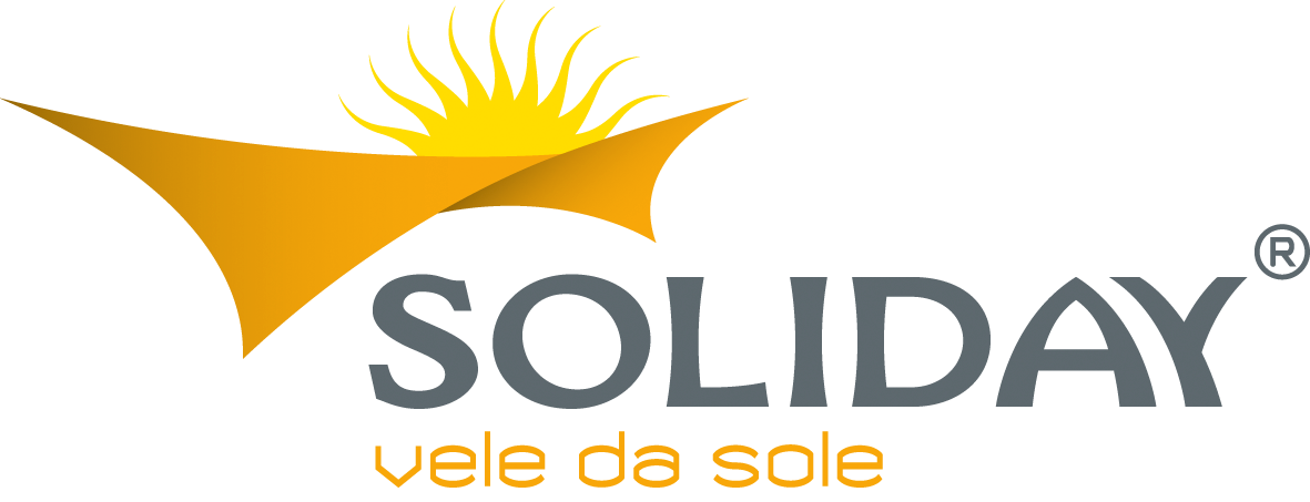 Un logo per soliday vele da sole con un sole sopra