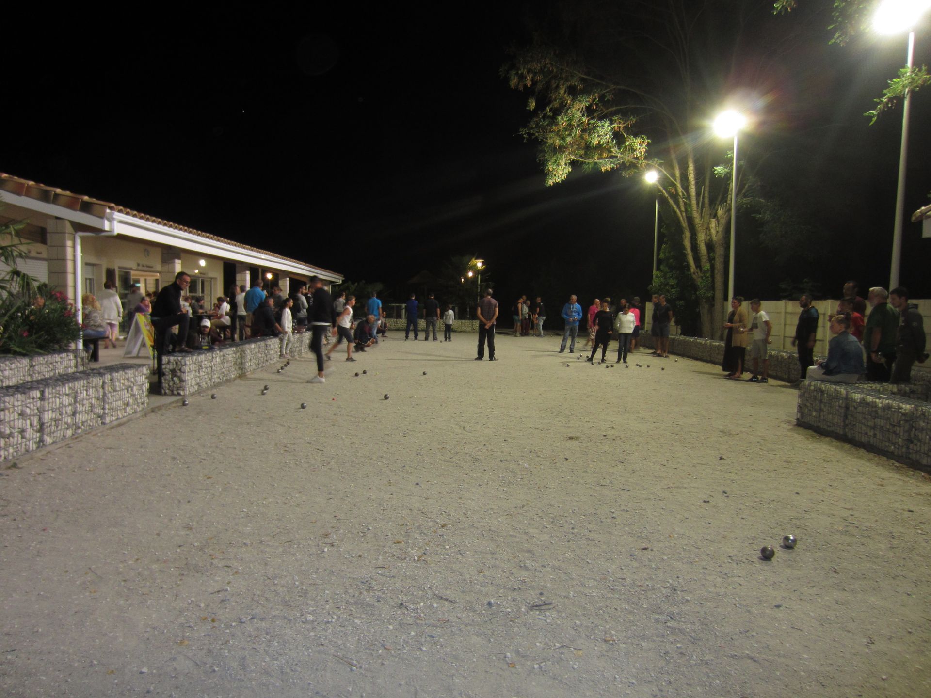 Partie de pétanque