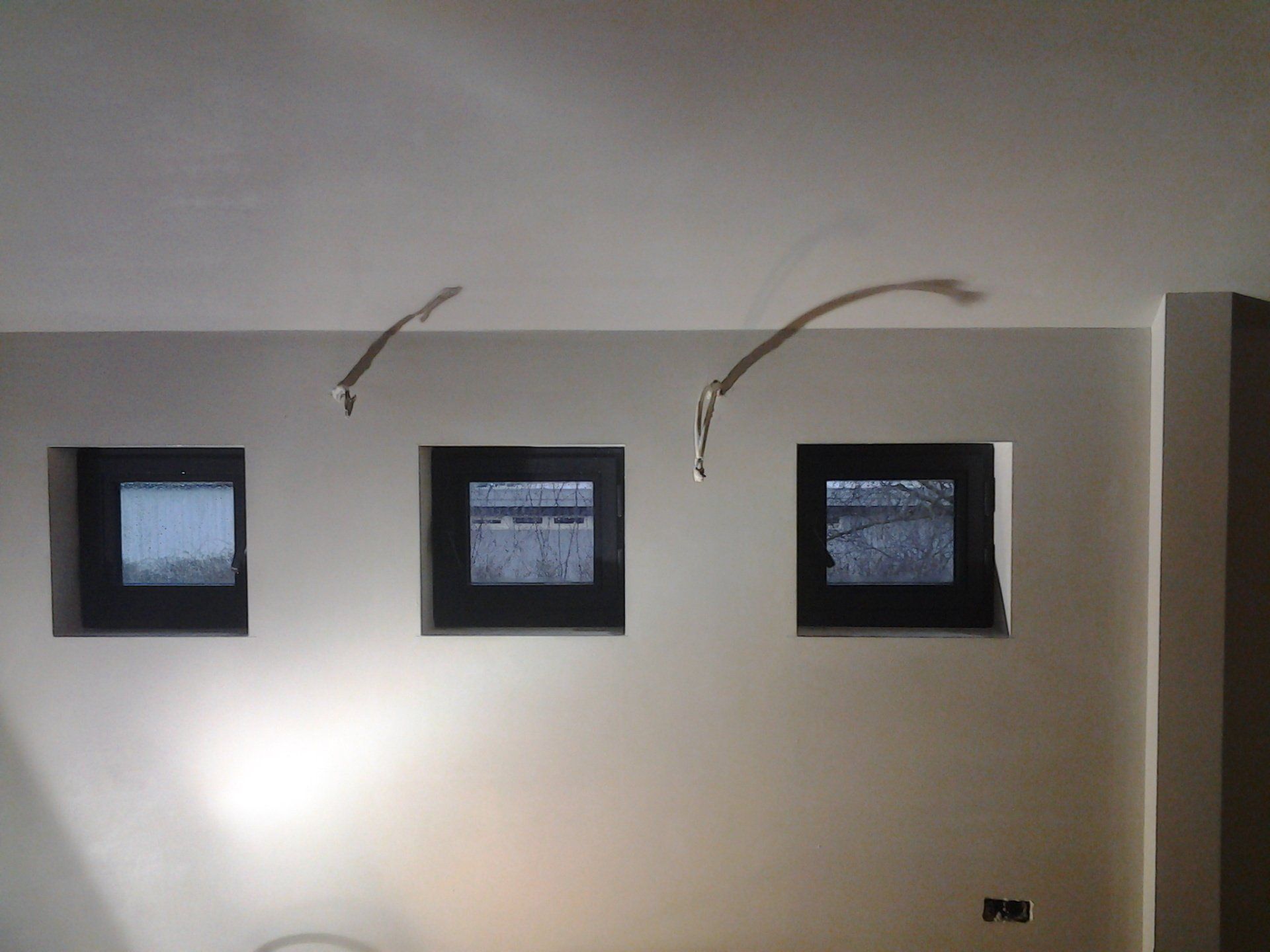 Nieuwe bepleistering badkamer