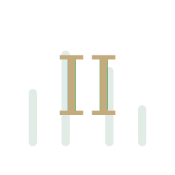 Ziffer II mit hervorgehobenem Balken, Symbol fuer Echte Differenzierung