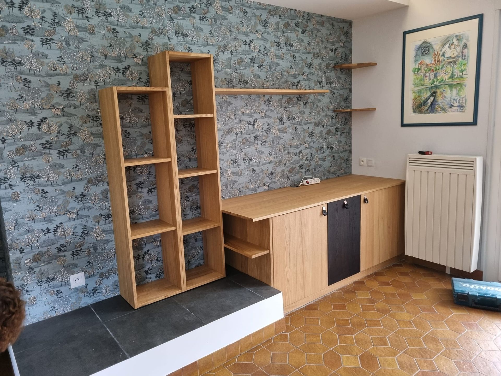 Meuble télé en bois sur mesure