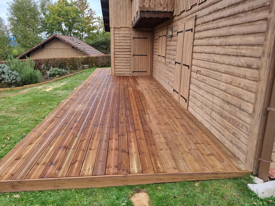Terrasse extérieure en bois