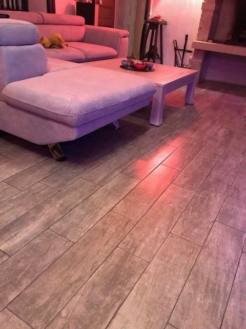 Carrelage imitation parquet chambre