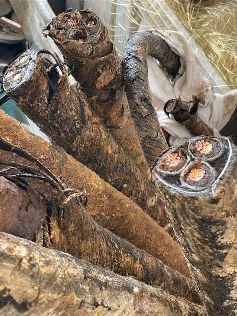 entsorgte Kabel von Dennis Reinhardt DeRo Schrott & Metall Abholung