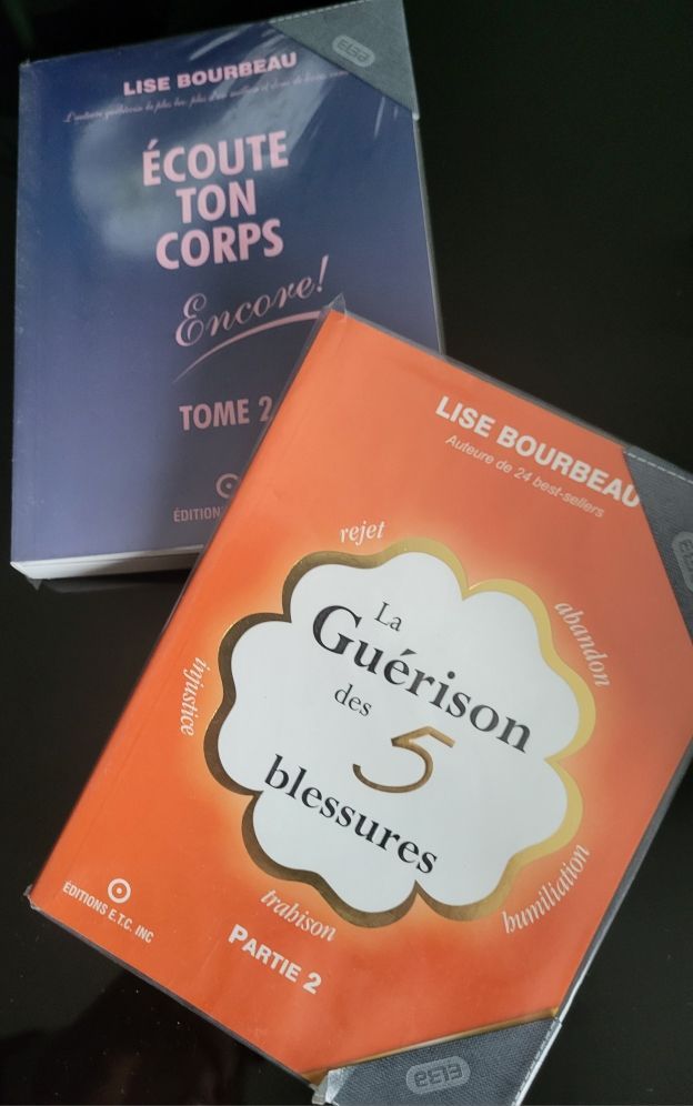 Corridor rocheux surplombant des montagnes brumeuses à l'aube. Ciel rose et violet.
