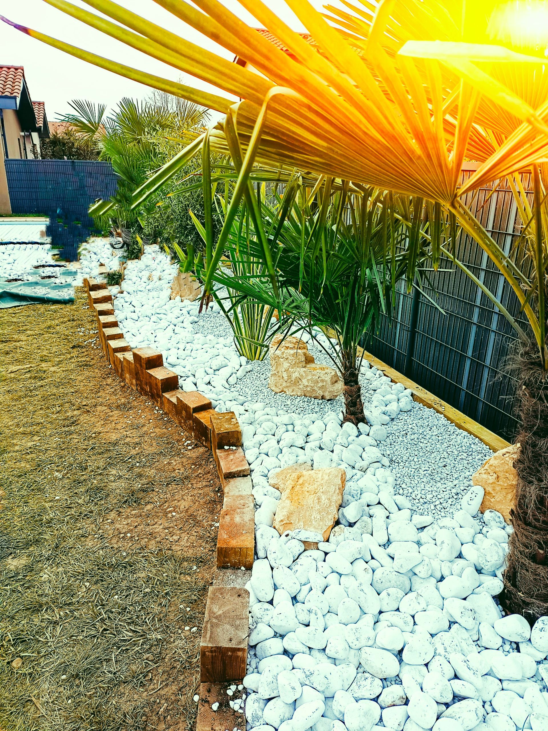 Après ajout de graviers