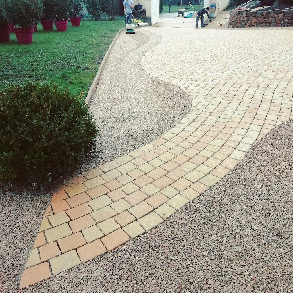 Création d'allée avec motif