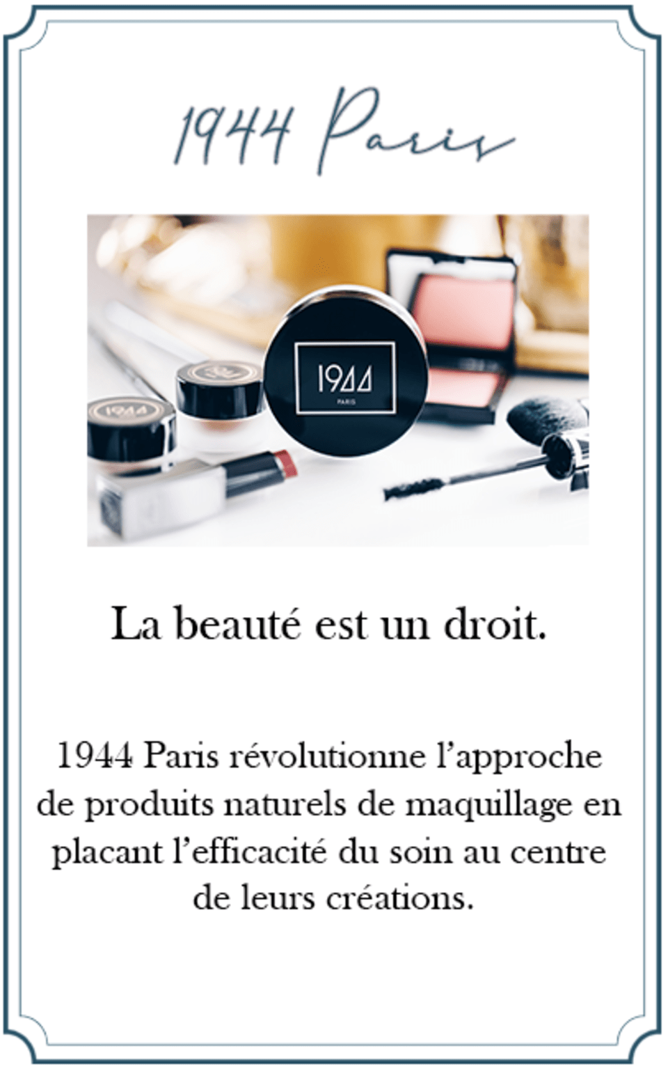 A poster that says la beaute est un droit on it