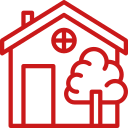 Maison avec un arbre