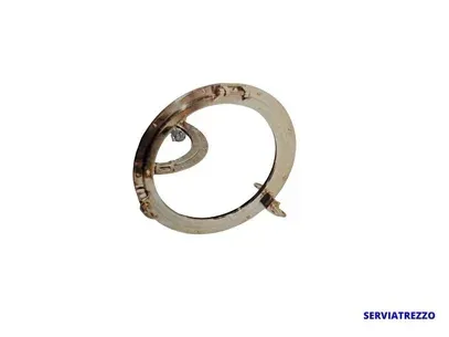 La letra e está en un círculo sobre un fondo blanco.