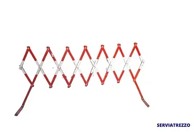 Un dibujo de una cadena roja y blanca sobre un fondo blanco.