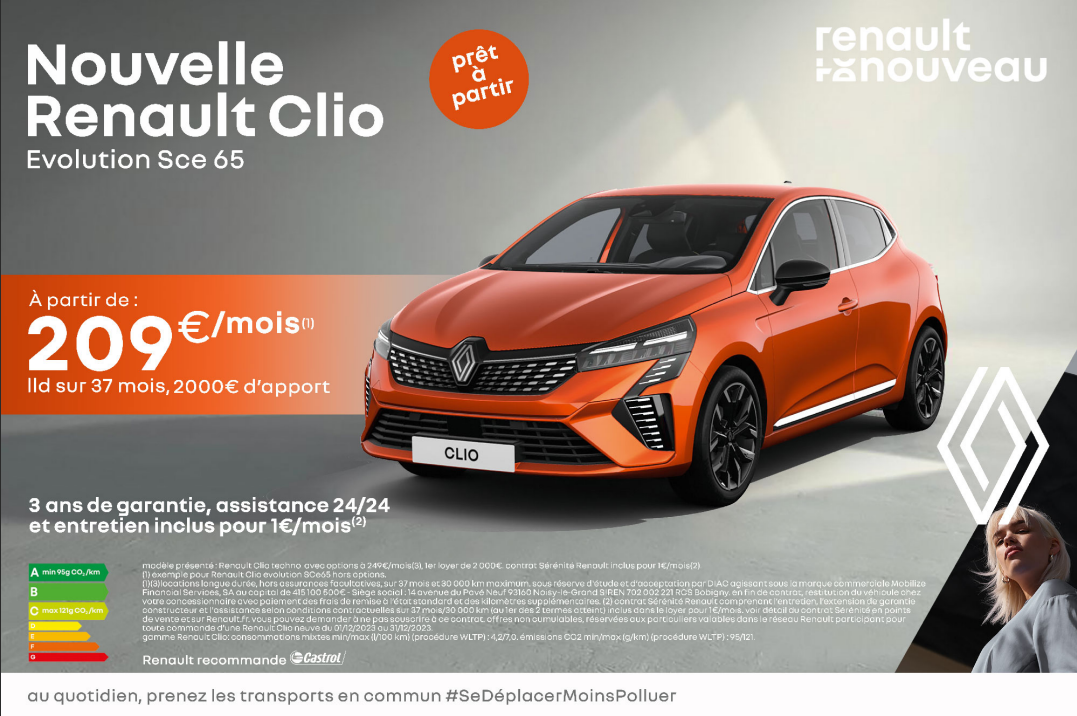 Offre Renault Clio