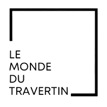 Logo de LE MONDE DU TRAVERTIN. Vers la page d'accueil.