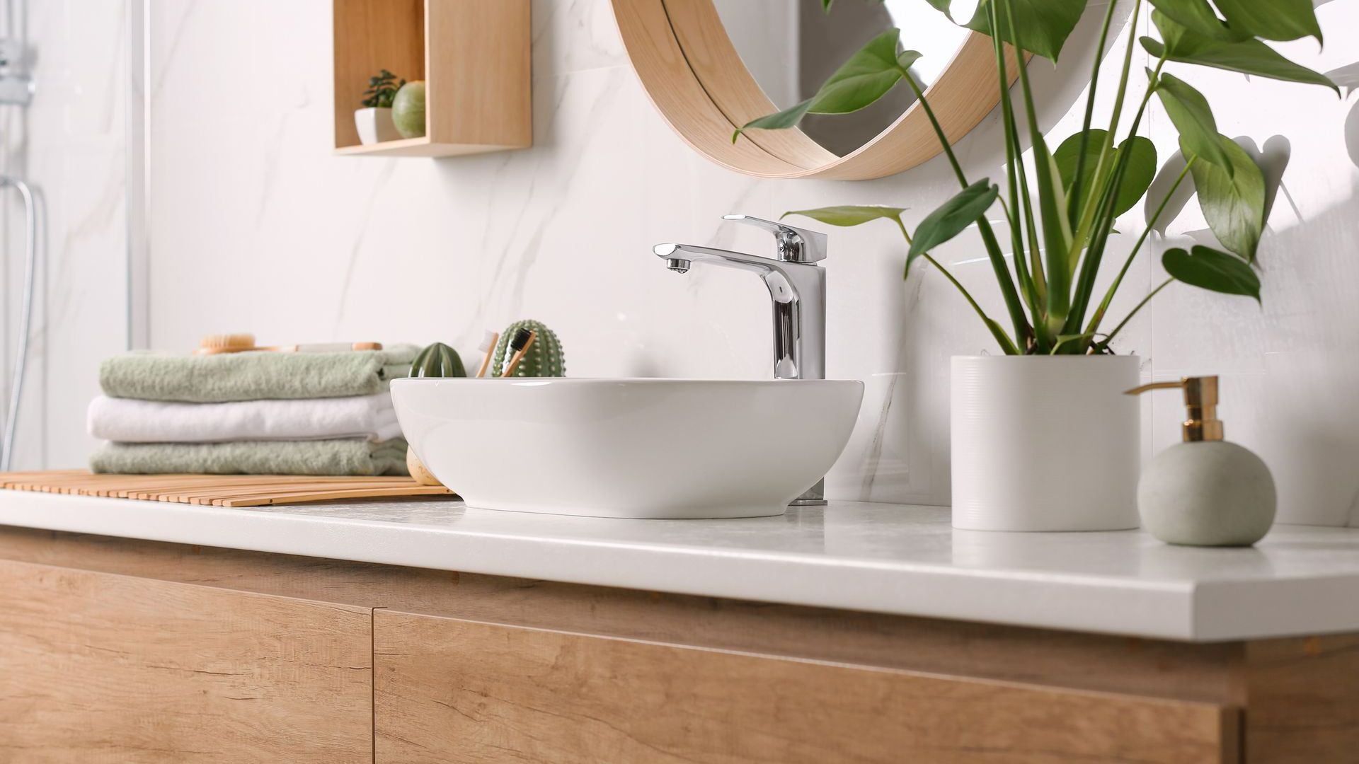 Travaux de plomberie pour la pose de meuble vasque