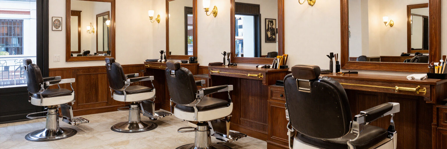 Interior de la barbería Peluquería Milan 2 en Málaga