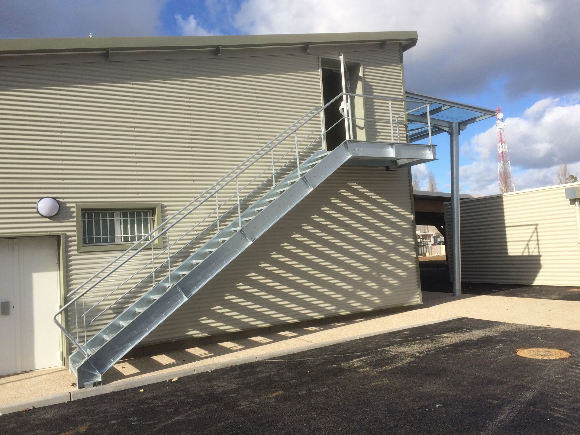 Garde-corps sur un escalier