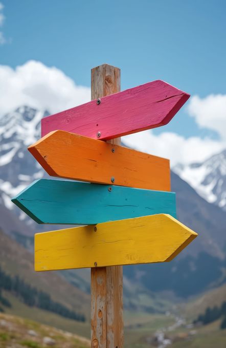Des panneaux de direction