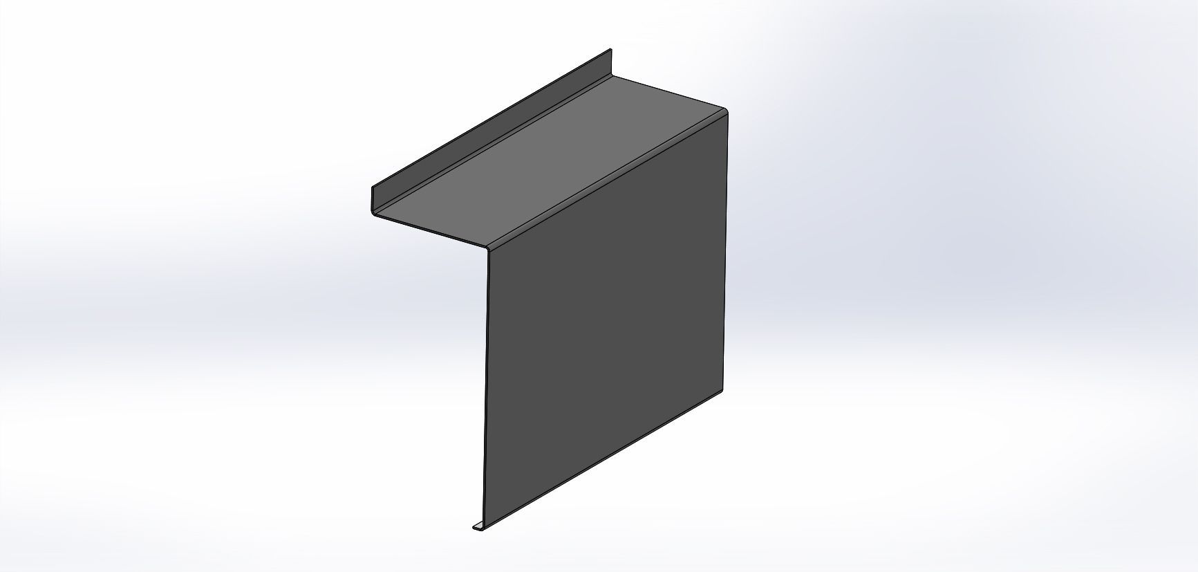 Profil habillage bardage en acier ou aluminium 