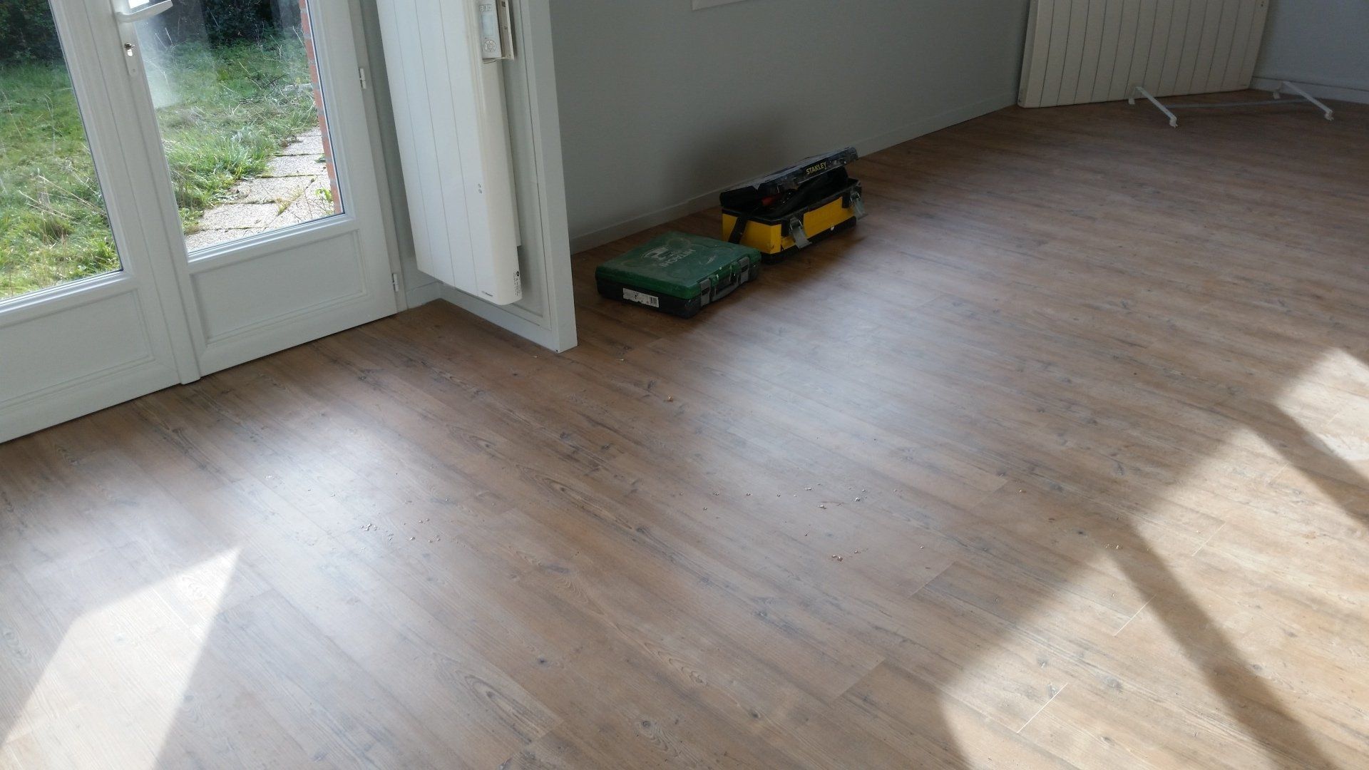 Pose de parquet en bois
