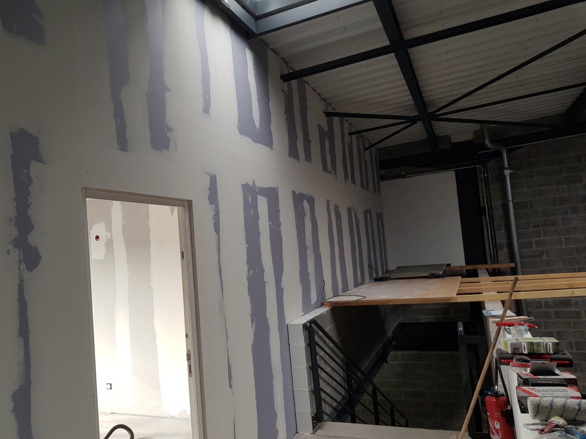 Pose de Placo et enduit