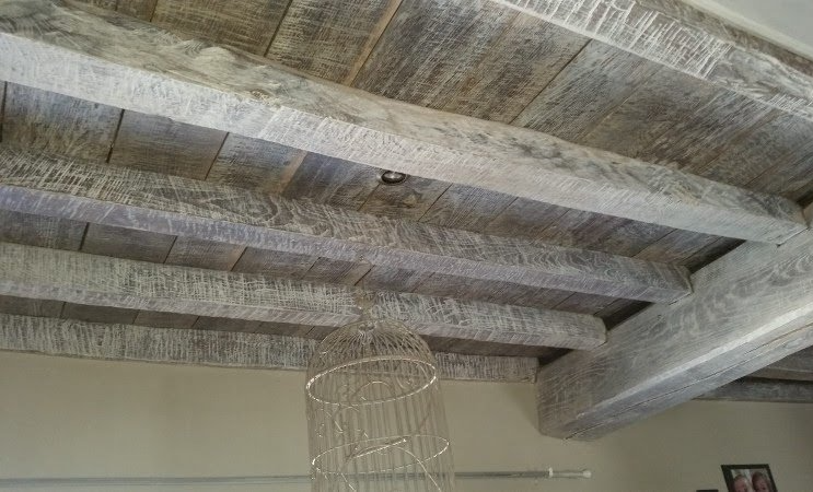 Rénovation de plafond cérusé