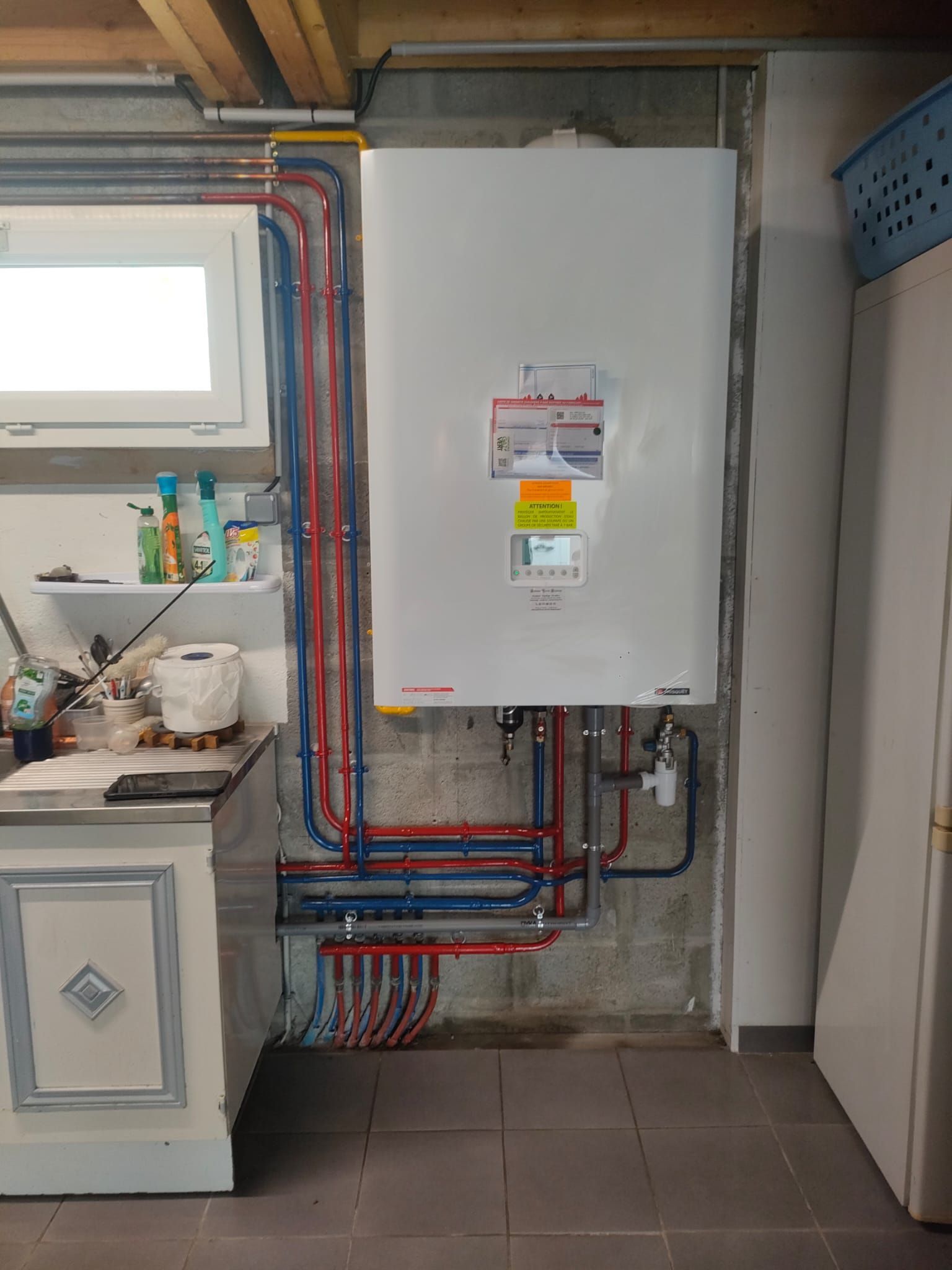 Chaudière gaz au mur