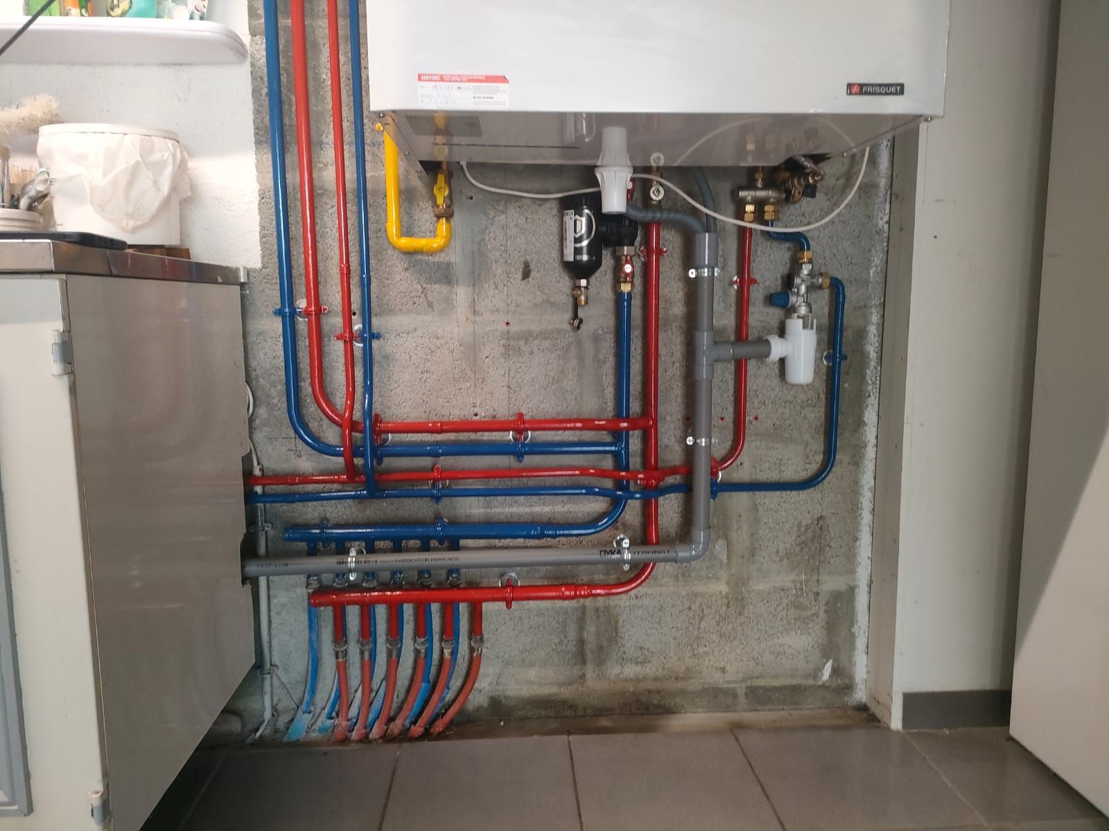 Racordements de la chaudière